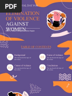 International Day For The Elimination of Violence Against Women by Slidesgo