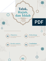 Talak, Rujuk, Dan Iddah