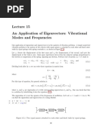 An Application of Eigenvectors: Vibrational Modes and Frequencies