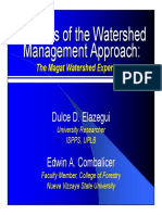 Realities of The Watershed Management Approach - The Magat Watershed Experience