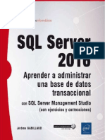 Libro SQL Server 2016 Aprender A Administrar Una Base de Datos Transaccionales 2016