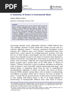 Eriksen - A Taxonomy of Musical Humor