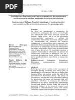 Texto 7 Acolhimento Instituicional Leituras Possíveis Do Movimento Institucionalista Sobre A Medida Protetiva para Jovens