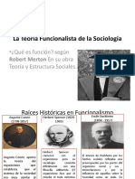 La Teoría Funcionalista de La Sociología