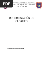 Determinacion de Cloruro