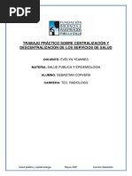 Trabajo Práctico Sobre Centralización y Descentralización de Los Servicios de Salud
