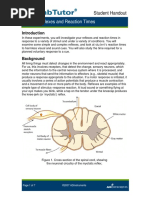 Reflexes and Reaction Times: Student Handout