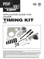 Timing Kit: Application Guide For: Engine