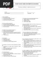 Fo-Gh-43-2 Prueba Técnica de Conocimientos en Seguridad