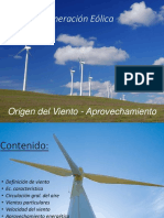 Origen Del Viento - Aprovechamiento