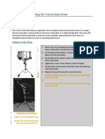 A Guide On Approaching The Concert Snare Drum