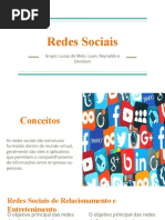 Slide Sobre Redes Sociais