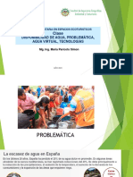 Clase - Semana 2 - Disponibilidad de Agua, Problemática, Agua Virtual, Tecnologías