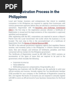 Corporation - BIR Registration Process in The Philippines