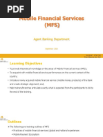 Mobile Financial Services (MFS) : Agent Banking Department