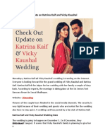 Check Out Update On Katrina Kaif and Vicky Kaushal Wedding