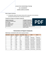 Organic Chemistry (Alkane, Alkene and Alkyne)