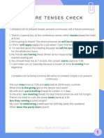 Future Tenses Check: Maria Speaks English