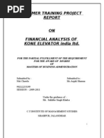 Financial Analysis of Kone Elevator