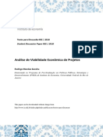 Gandra Análise Viabilidade Econômica Projetos UFRJ-TDD-002 2018