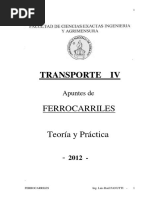 Transporte Iv: Ferrocarriles