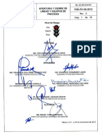 PC08 Apertura y Cierre de Lineas y Equipos de Procesos