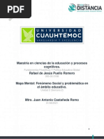 2.1 Mapa Mental-Fenómeno Social y Problemática en El Ámbito Educativo. - Puello - Rafael