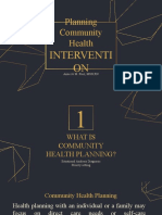 Planning On Community Health Nursing Interventions