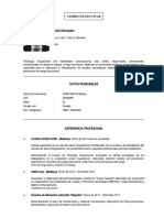 Curriculum Vitae Daniel Vasquez Delgado 2019 Ocupacional