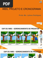 WBS, Projeto E Cronograma: Profa. Me. Lytiene Rodrigues