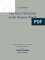 The First Christians in The Roman World by E. A. Judge