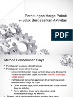 Perhitungan Harga Pokok Produk Berdasarkan Aktivitas1