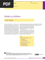 Stridor in Children: Case Report