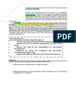 Unit Iii: Curriculum Development: Learning Objectives