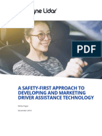 A Safety-First Approach To Developing and Marketing Driver Assistance Technology