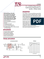 Features Descriptio: Lt3503 1A, 2.2Mhz Step-Down Switching Regulator in 2Mm × 3Mm DFN