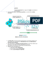 3.1 Diffusion: Diffusion in Living Organisms