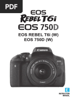 Canon T6i Camera Manual