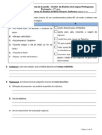 Ficha de Trabalho (2) - O Cavaleiro Da Dinamarca