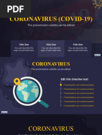 Coronavirus (Covid-19) : This Presentation Subtitle Can Be Edited