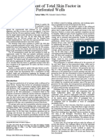 Assessment of Total Skin Factor in Perforated Wells