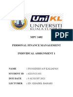 MPU 3482 Personal Finance Management Individual Assignment 1