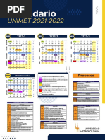 Calendario Unimet Académico 2021 2022