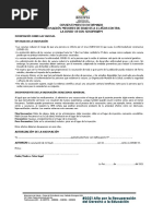 Documento de Consentimiento para Niños de 05 A 11 Años