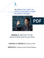 Producto Modulo 5 - Curso Dicatica de Las Matema