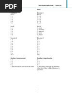 Unit 1 Exercise 1 Unit 2 Exercise 1: 4000 Essential English Words 1 - Answer Key