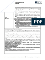 1 Protocolo de Admisión, Transferencia y Alta