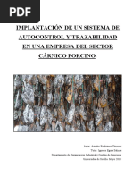 ImplantaciÃ N de Un Sistemas de Autocontrol y Trazabilidad en Una Empresa Del Sector CÃ¡rnico Porci