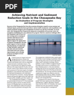 Nutrient and Sediment Reduction Goals in The Chesapeake Bay, Report in Brief