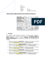 Modelo Demanda Rectificación Partida de Nacimiento